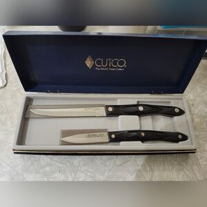 Cutco Black Knife Set - Pairing Knife and Serated New
